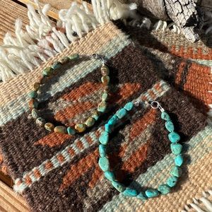 The Everyday Turquoise Bracelet- Kingman Turquoise and Sterling Silver